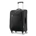 Samsonite Ascella X Softside Expandable Luggage with Spinners, Black, Carry-On 20-Inch
