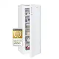 Exquisit Congelador Vertical GS235-HE-040E blanco | 160 L de capacidad neta | Display digital | Dimensiones 142 x 55 cm | Cajón XL