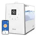 LEVOIT LV600S Smart Warm and Cool Mist Humidifiers for Home Bedroom Large Room, (6L) Air Vaporizer Quickly Humidify Whole House up to 753 sq. ft, Easy Top Fill, App & Voice Control - Quiet Sleep Mode