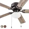 Prominence Home 51584 Alvina Ceiling Fan, 44, Farmhouse Bronze