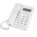 Sangyn Desktop Corded Landline Telephone with DTMF/FSK Compatible Caller Identification, Speakerphone, Volume Adjustable, Support Music on Hold, Wall Mountable House Phone for Home/Office/Hotel