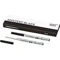 Montblanc 116191 - Refill (B) per penne a sfera, colore Mystery Black/Ricariche di alta qualità e colore intenso, punta: broad (spessa), 1 x 2 Refill