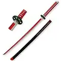 LIUD Demon Slayer Cosplay Kamado Nezuko Katana Sword Wood Samurai Sword Toy Handmade Katana Halloween Anime Cosplay Wooden Katanas Blade Sword For Anime Lovers/41 Inch