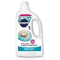 Ecozone Carpet Shampoo Solution, Deep Cleans Upholstery, Manual & Machine Cleaning, Fresh Cotton Scent, 3-in-1 Plant Based Stain Removal Treatment, Natural Vegan & Non Toxic, Cruelty-Free (1 Litre)