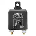 Heavy Duty Car Starter Relay, Akozon WM686 Relay 100A Normal Open Car Starter Relay for Remote Control Battery ON/OFF RL/180 DC 12V