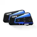 LEXIN 2X B4FM Interfono Moto Con Radio Fm, Auricolare Bluetooth Per Casco con Cancellazione del Rumore Per Un Massimo di 10 Motociclisti, Sistema di Comunicazione Universale per Moto/ATV