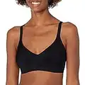 Warners Women's Blissful Benefits Underarm-Smoothing with Seamless Stretch Wireless Lightly Lined Comfort Bra Rm3911w, Black, Medium