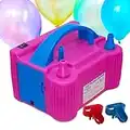 Electric Balloon Pump - Set of 7 Pcs - Inflate Machine - Portable Dual Nozzle Balloon Pump - 220V-240V 600Watt Ballon Pumper for Party/Birthday Decoration - Not a Helium Tank (Rose Pink)