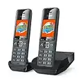 Gigaset COMFORT 520 Duo - 2 Telefoni cordless - Qualità audio brillante anche in vivavoce - Black list per le chiamate indesiderate- Rubrica con 200 contatti, nero titanio, Italia