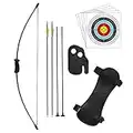 Dostyle Youth Archery Recurve Bow and Arrow Set Junior Outdoor Training (4Arrows,5Target Faces)