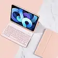 Color Keyboard for iPad Mini 6th Generation Keyboard Case Cute Candy Color Key iPad Mini 6 2021 Detachable Bluetooth Keyboard Smart Cover with Pencil Holder (mini6, Pink)