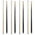 HMQQ Pool cue/Billiards Cue Stick（58" 2-Pieces Pool Stick Wth 13MM Fiber Leather tip,Set of 2 ）