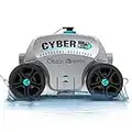 Ofuzzi Cyber Cordless Robotic Pool Cleaner, Max.120 Mins Runtime, Self-Parking, Automatic Pool Vacuum for All Above/In Ground Pools Up to 1076ft² of Flat Bottom (Grey)