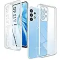 XCYYOO Funda Samsung Galaxy A13 4G 360 Grados Carcasa Samsung A13 4G Transparente Protección con Protector de Pantalla Integrado Antigolpes Bumper Doble Cara Completa Silicona Case Galaxy A13 4G