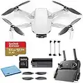 DJI Mavic Mini Starter Bundle - Drone FlyCam Quadcopter UAV with 2.7K Camera 3-Axis Gimbal GPS 30min Flight Time, Less Than 0.55lbs, Gray