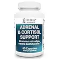 Dr. Berg Adrenal & Cortisol Capsules - Adrenal Supplement & Cortisol Manager - Mood, Focus, Relaxation and Stress Support - Adrenal Fatigue Supplements w/Ashwagandha Extracts - 60 Capsules Solo