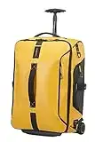 Samsonite Paradiver Light Borsone, Zaino con 2 Ruote S, 55 cm, 51 L, Giallo (Yellow)