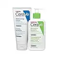 CeraVe Kit Skincare Pelle Secca, Crema Idratante Viso e Corpo, Per Pelle Secca, 177 ml + Detergente Idratante Viso, Per Pelli da Normali a Secche, Con Acido Ialuronico, 236 ml