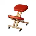 Master Massage Comfort Plus Wooden Kneeling Chair Prefect for Home, Office & Meditation (Cinnamon) 19.8 Pounds