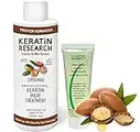 Complex Brazilian Kit Keratin Hair Blowout Treatment Professional Results Get Straightens Smooth Frizz Free Hair instantly With Argan Oil FORMALDEHYDE-FREE Keratin at Home 3-6 months