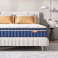 Sweetnight Matelas 80x200 cm, Matelas Mémoire de Forme, Épaisseur 20 cm, Matelas Mousse à Mémoire de Forme en Gel, Matelas Ressorts Ensachés Parfait Soutien Confortable et Extrêmement Durable