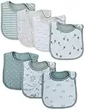 Simple Joys by Carter's Bavaglini per Dentizione Unisex Bimbi, Pacco da 7, Avocado/Stampa Animalier/Arcobaleno, Taglia Unica