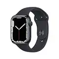 Apple Watch Series 7 [GPS 45mm] Smart Watch w/Midnight Aluminium Case with Midnight Sport Band. Fitness Tracker, Blood Oxygen & ECG Apps, Always-On Retina Display, Water-Resistant