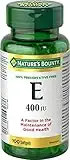 Nature's Bounty Vitamin E 400IU Pills and Supplement, Helps Maintain Health, 100 Softgels