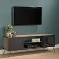 Racking Solutions TV Stand With Contemporary Industrial Black Hairpin Legs - Oak Finish - 515mm H x 1500mm W x 400mm D