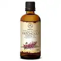 Patchouli Ätherisches Öl 100ml - Pogostemon Cablin - Haut & Haare - 100% Reines Patschuli Öl - Ätherische Öle für Schönheit - Aromatherapie - Duftlampe - Diffuser