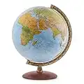 Waypoint Geographic Lugano Globe lumineux décoratif avec support et océan bleu 30,5 cm