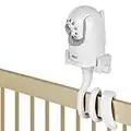 Baby Monitor Mount Camera Shelf Compatible with Infant Optics DXR 8 and Most Other Baby Monitors,Universal Baby Camera Holder,Attaches to Crib Cot Shelves or Furniture (White)