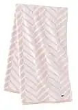 Lacoste Herringbone 100% Cotton Towel, 30x54 Bath, Blossom Pink