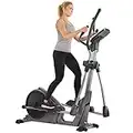 Sunny Health & Fitness Magnetic Elliptical Trainer Machine w/Device Holder, Programmable Monitor and Heart Rate Monitoring, 330 LB Max Weight - SF-E3912