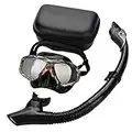 Dioche Conjunto Combinado De Máscara De Buceo Y Snorkel， Juego De Buceo De Buceo, Gafas De Snorkel De Vidrio Templado, Con Válvula De Respiración De Tubo De Aire, Unisex Adulto