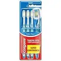 Colgate Spazzolino Extraclean, Setole Allungate Medie Confezione da 4 Pezzi I Pulizia profonda e completa della bocca I Combatte i batteri e l'alito cattivo