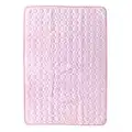 Almohadilla de enfriamiento para Mascotas, Algodón de Verano Mascota Perro Gato Estera Transpirable Cama de enfriamiento Almohadilla para Dormir Perro Rosa Estera de Dormir(70x55cm)