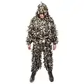 Arcturus 3D Ghillie Leaf Suit: Lightweight, Breathable Leafy Camo Suit for Hunting, Paintball, and Airsoft with Over 1,000 Laser-Cut Leaves (Dark Woodland, ML)