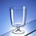 100 Disposable Plastic Wine Glasses 230ml - Suitable for Mulled Wine