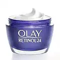 Olay Retinol Cream, 24 Night Cream Moisturizer mit Vitamin B3, regenerierende Anti-Aging und straffende Creme,reduziert sichtbar Falten und feine Linien, parfümfrei, 50ml (Verpackung kann variieren)