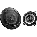 Kenwood Altavoces Coaxiales para Coche (220 W; 100 mm; 21 W RMS) con Tweeter Mejorado - Equipo de 2 vías y 2 Altavoces para Montaje Empotrado Coche KFC-S1066 Negro