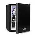 KLARSTEIN Happy Hour Mini Frigo de Chambre Ultra Compact, Mini Bar, Refrigerateur Aliments, Boissons, Etagères Réglables, Petit Frigo Camping, Voiture, Mini Frigo Cosmetique, Silencieux, 5-15°C, 40L