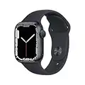 Apple Watch Series 7 [GPS 41mm] Smart Watch w/Midnight Aluminium Case with Midnight Sport Band. Fitness Tracker, Blood Oxygen & ECG Apps, Always-On Retina Display, Water-Resistant