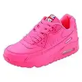 PADGENE Femme Baskets Mode Chaussures Sport Course Sneakers Fitness Gym athlétique Multisports Outdoor Casual, Rose, 40 EU