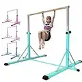 FC FUNCHEER Gymnastics bar for Kids Ages 5-20, 35.4" to 59"/45" to 71" Adjustable Height, 5FT/6FT Base Length, Horizontal bar for All Skill Levels,Weight Limit 450 LBS