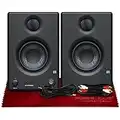 PreSonus Eris E3.5 3.5" 2-Way 25W Nearfield Monitors (Pair) with Acoustic Tuning Pair and Basic Accessory Bundle