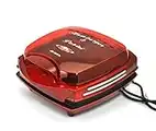 Ariete 185 Hamburger Maker, Macchina per fare hamburger, 1200 W, Piastre antiaderenti, Spia pronto, Rosso