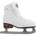 LMNADE Curve Vegan Friendly White Figure Ice Skates Ideal Beginner to Intermediate Ice Skates - Perfect Figure Skates for Girls, Kids, Adults and Women