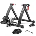 Sportneer Turbo Trainer, Bike Trainer with 6 Resistance Settings for Indoor Bike Trainer Stand Steel Bicycle Exercise Magnetic Stand with Noise Reduction Wheel for Indoor Trainer