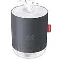 FoPcc 500ml Portable Humidifier, Mini Cool Mist Humidifier with Night Light, USB Personal Humidifier Auto Shut-Off, Ultra-Quiet, 2 Spray Modes, Suitable for Home Baby Bedroom Office Travel (Gray)